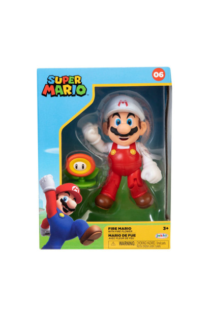 Figura Super Mario con la flor de fuego de Nintendo con ENVÍO GRATIS!!