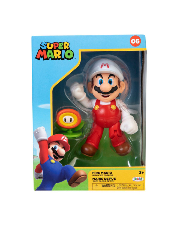 Figura Super Mario con la flor de fuego de Nintendo.ENVÍO GRATUITO!!