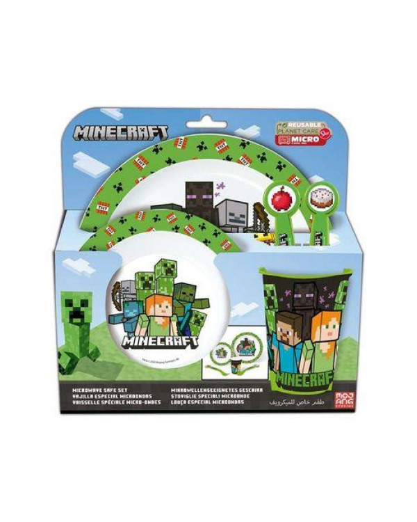 Set de vajilla infantil de Minecraft >4 años.ENVÍO GRATUITO!!