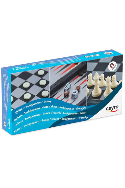 Juego AJEDREZ-DAMAS-BACKGAMMON 3 en 1