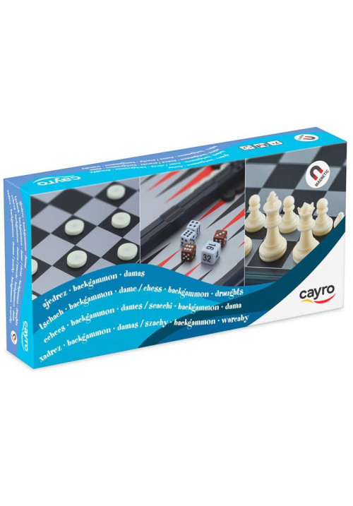 Juego AJEDREZ-DAMAS-BACKGAMMON 3 en 1
