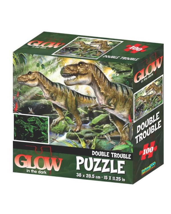 Puzzle 3D mundo dinosaurios brillo en la oscuridad 100 piezas >5 años.ENVÍO GRATUITO!!