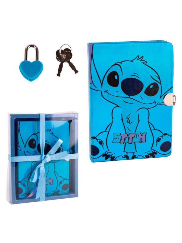 Diario Stitch de Disney con llave y candado >8 años con ENVÍO GRATIS!!