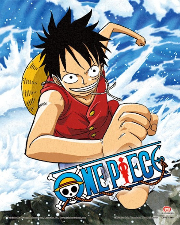 Póster 3D lenticular con efecto doble imagen ONE PIECE + marco de pared.ENVÍO GRATUITO!!