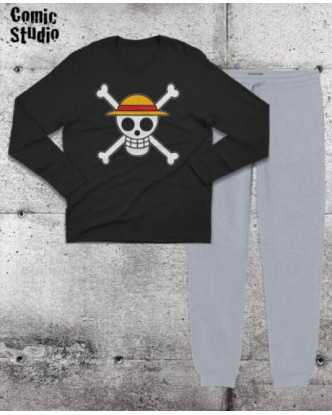 Pijama de algodón One Piece con el logo calavera.ENVÍO GRATUITO!!