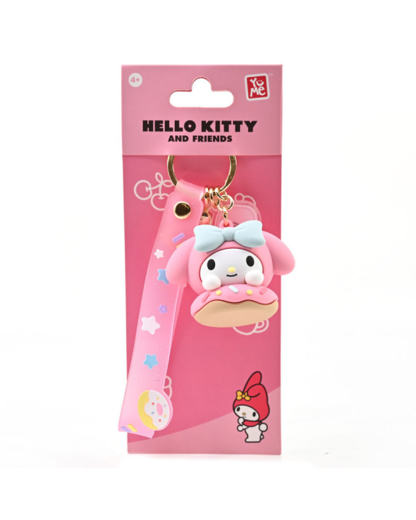 Llavero Sanrio 3D My Melody Donut de Hello Kitty con pulsera.ENVÍO GRATUITO!!