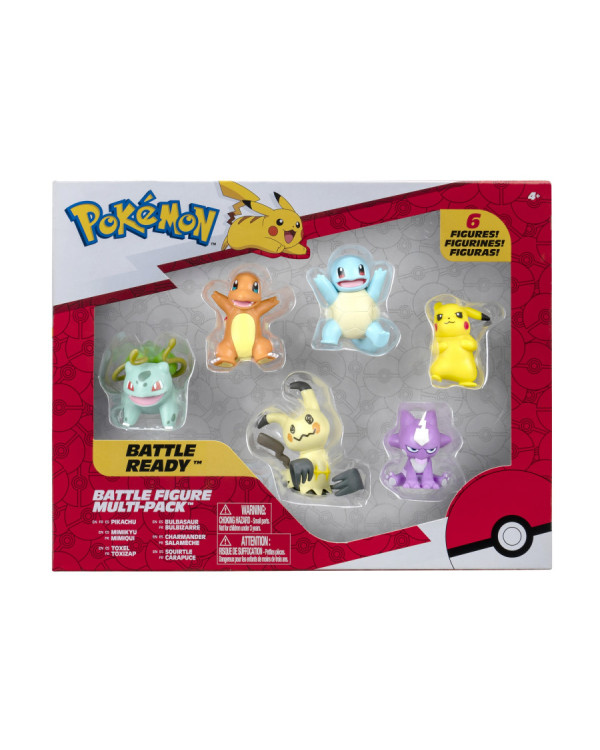 Multi pack de 6 figuras listas para la batalla de Pokémon.ENVÍO GRATUITO!!