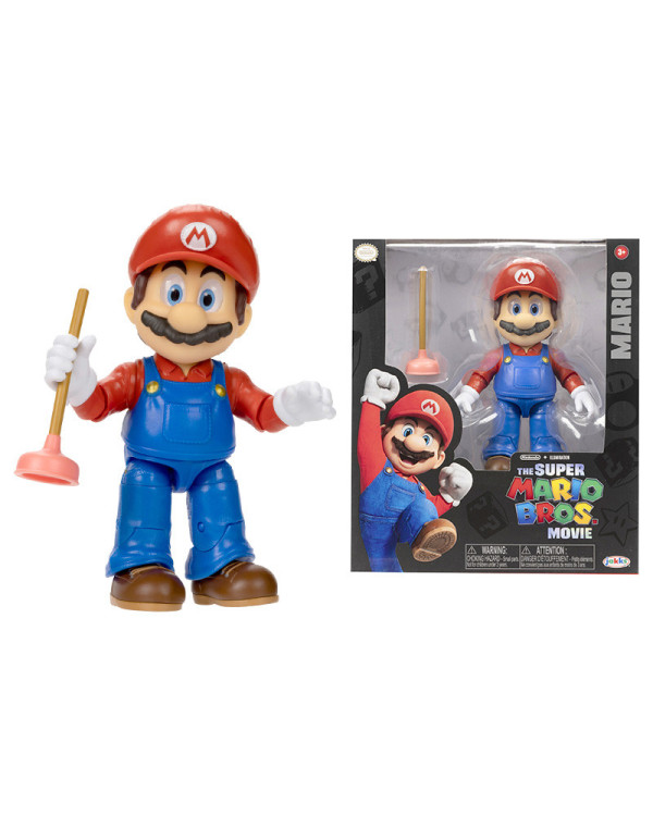 Figura articulada Mario de Super Mario The Movie.De Nintendo >4 años.ENVÍO GRATUITO!!