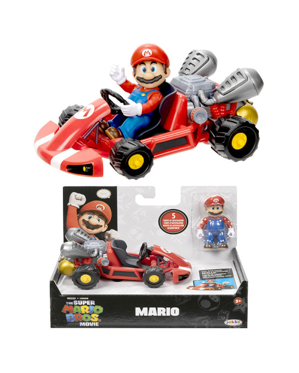 Coche de carreras Super Mario con retroceso de Nintendo.ENVÍO GRATUITO!!