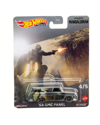 Hot Wheels Car Culture metal 64 GMC panel The Mandalorian de Star Wars.ENVÍO GRATUITO!!