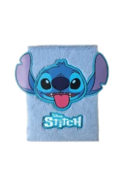 Libreta A5 de Stitch con tapa efecto peluche  
