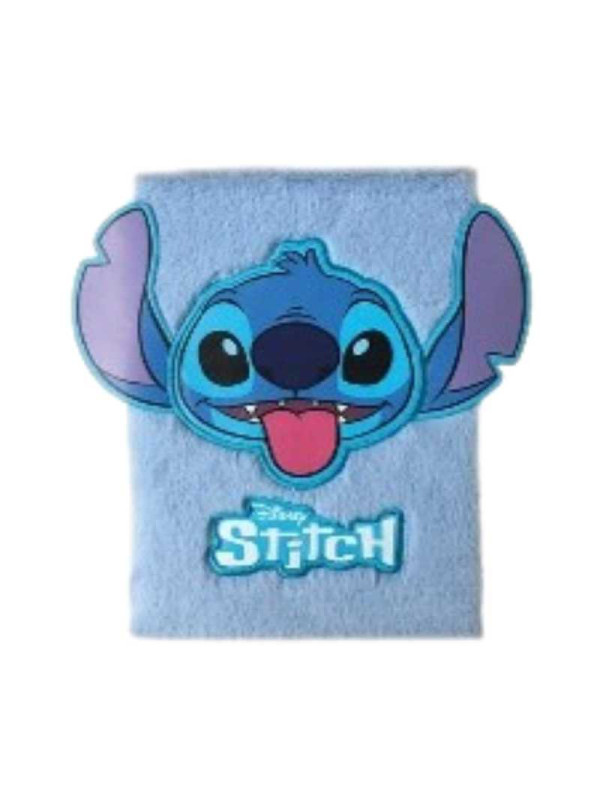 Libreta A5 de Stitch con tapa efecto peluche  