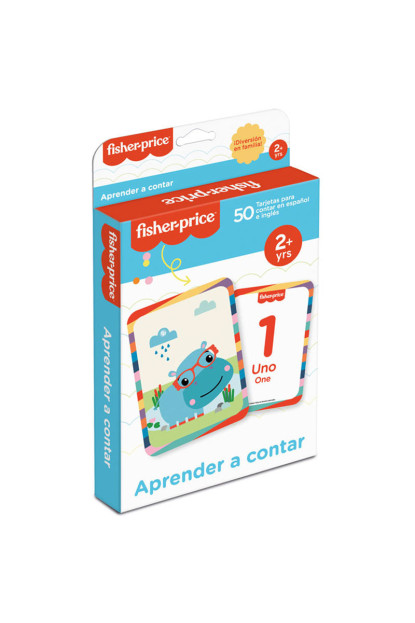 50 Tarjetas Aprender a contar de Fisher-Price en castellano-inglés >2 años.ENVÍO GRATIS!!