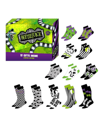 Calendario Adviento Beetlejuice 12 pares de calcetines Tallas 40-46