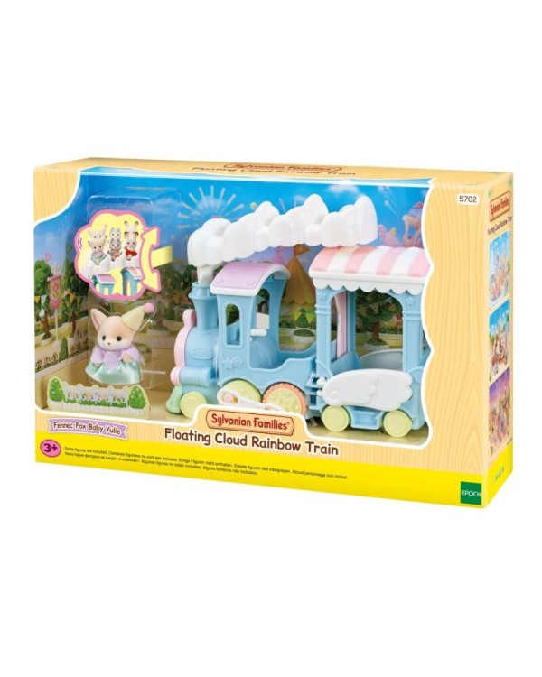 Sylvanian Famílias Tren del Arco Iris + Cachorro de zorro Yulie >3 años.ENVÍO GRATUITO!!