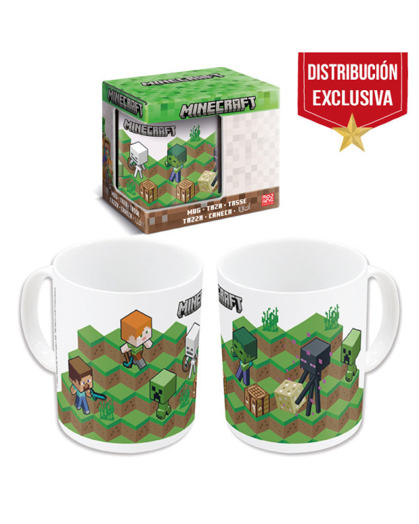 Taza cerámica personajes Minecraft 325ml.ENVÍO GRATUITO!!