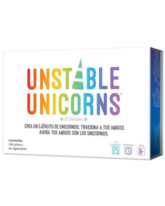 Juego Unstable Unicorns donde tus amigos son los Unicornios >8 años.ENVÍO GRATUITO!!