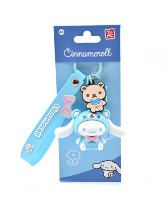 Llavero Sanrio 3D Cinnamoroll de Hello Kitty con pulsera.ENVÍO GRATUITO!!