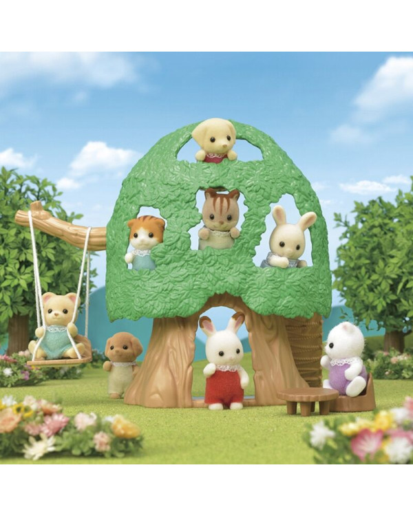 Famílias Sylvanian en la casa del árbol con bebé ardilla nuez >3 años.ENVÍO GRATUITO!!