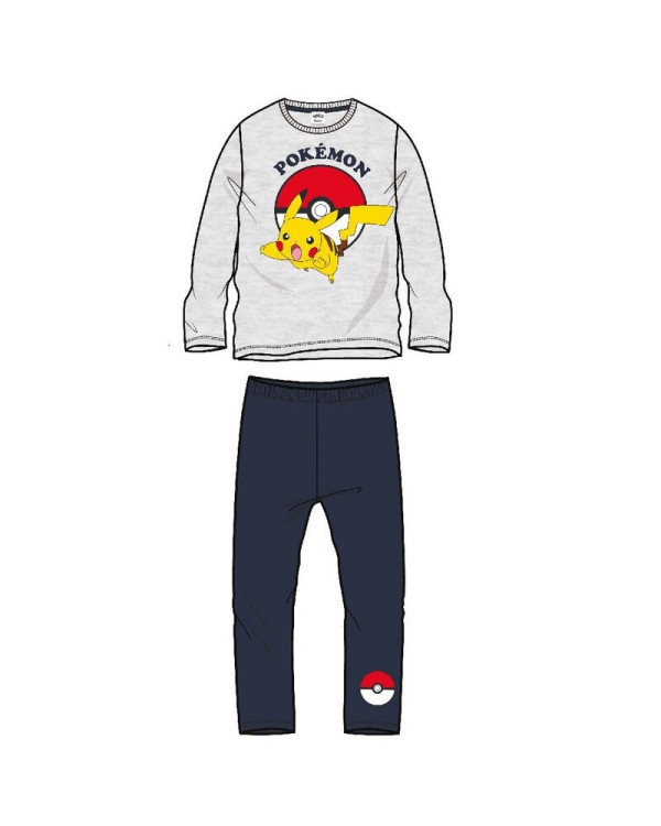 Pijama infantil Pikachu de Pokémon Tallas 4-6-8 100% algodón