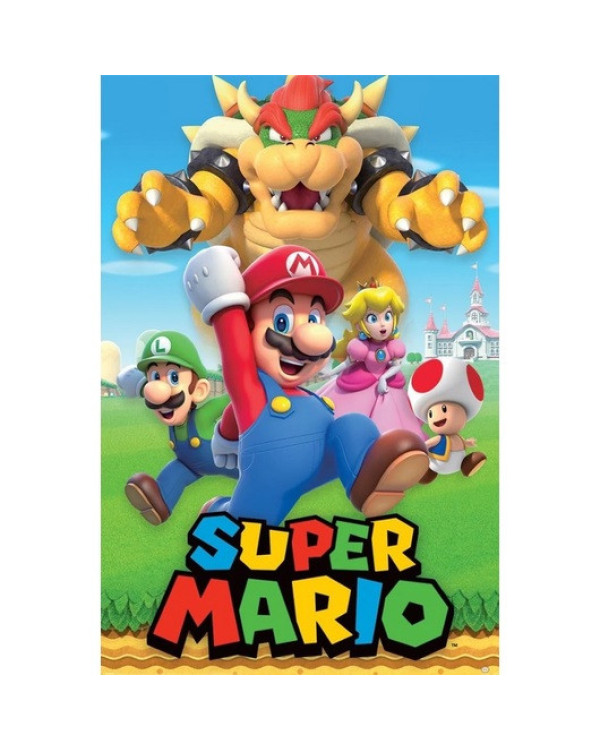 Maxi Póster personajes de Super Mario de Nintendo 91,5x61cm PP35311.ENVÍO GRATUITO!!