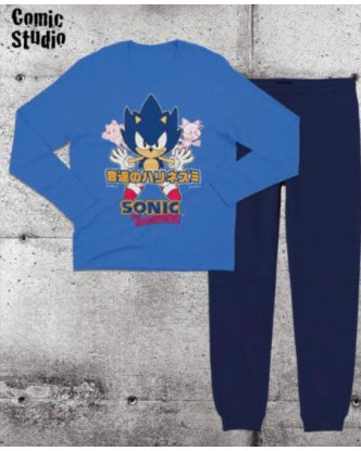 Pijama infantil algodón de Sonic The Hedgehog de Sega.ENVÍO GRATUITO!!