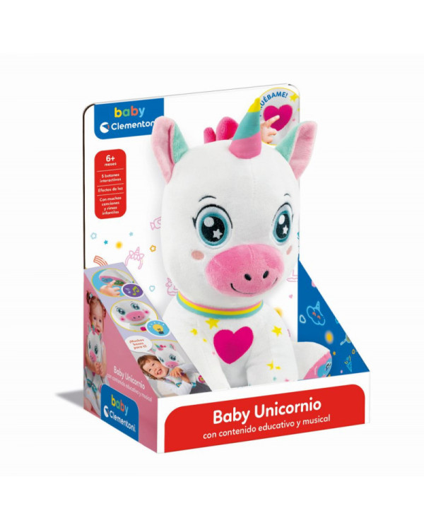 Peluche bebé Unicornio Interactivo de Clementoni > 6 meses