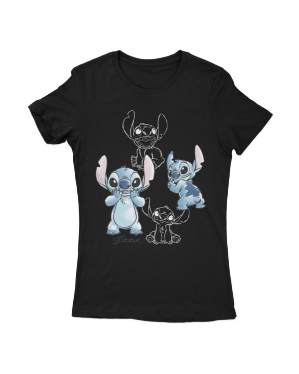 Camiseta manga corta Stitch de Disney 4 estados 100% algodón.ENVÍO GRATUITO!!