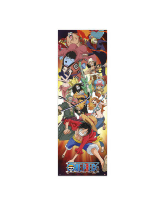 Póster puerta personajes de ONE PIECE 158x53cm PPGE8098.ENVÍO GRATUITO!!