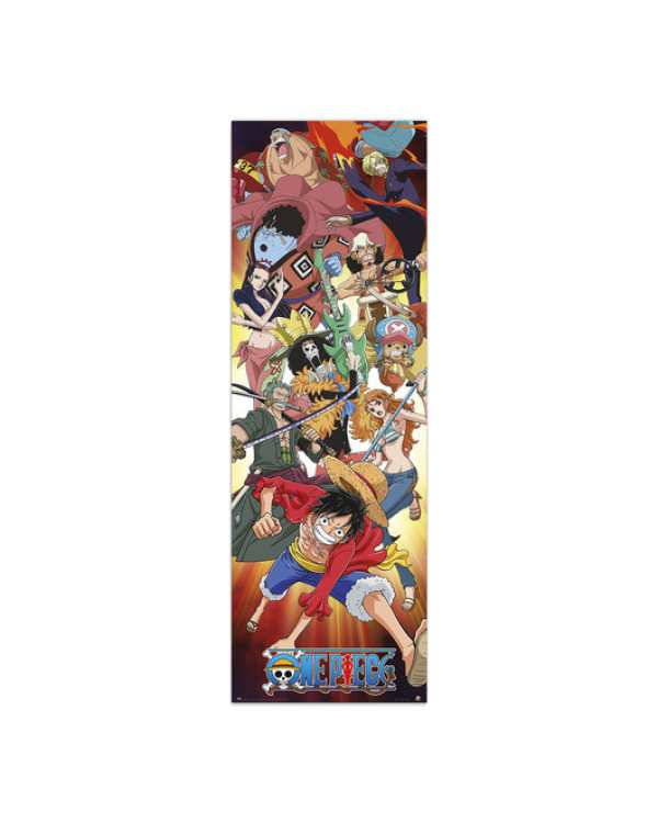 Póster puerta personajes de ONE PIECE 158x53cm PPGE8098.ENVÍO GRATUITO!!