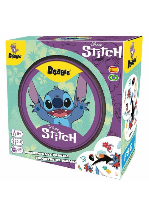 Dobble Stitch de Disney encuentra la pareja >6 años.ENVÍO GRATUITO + Llavero!!