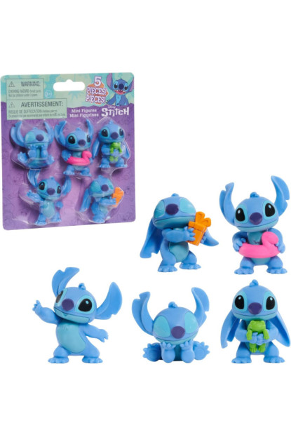 Pack de 5 figuras de Stitch de Disney
