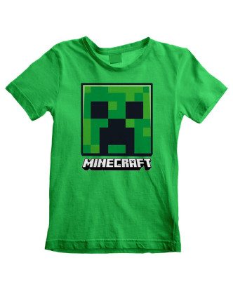 Camiseta Minecraft infantil logo Creeper.ENVÍO GRATUITO!!