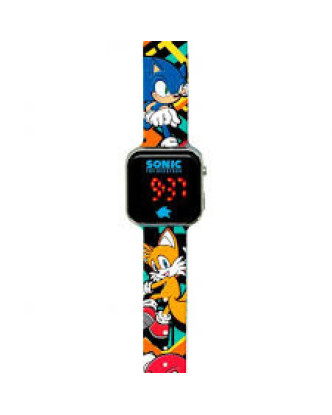 Reloj digital Led Sonic The Hedgehog >6 años