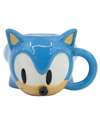 Taza cerámica 400ml Sonic The Hedgehog en 3D de Sega.ENVÍO GRATUITO!!