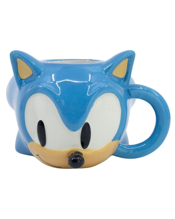 Taza cerámica 400ml Sonic The Hedgehog en 3D de Sega.ENVÍO GRATUITO!!