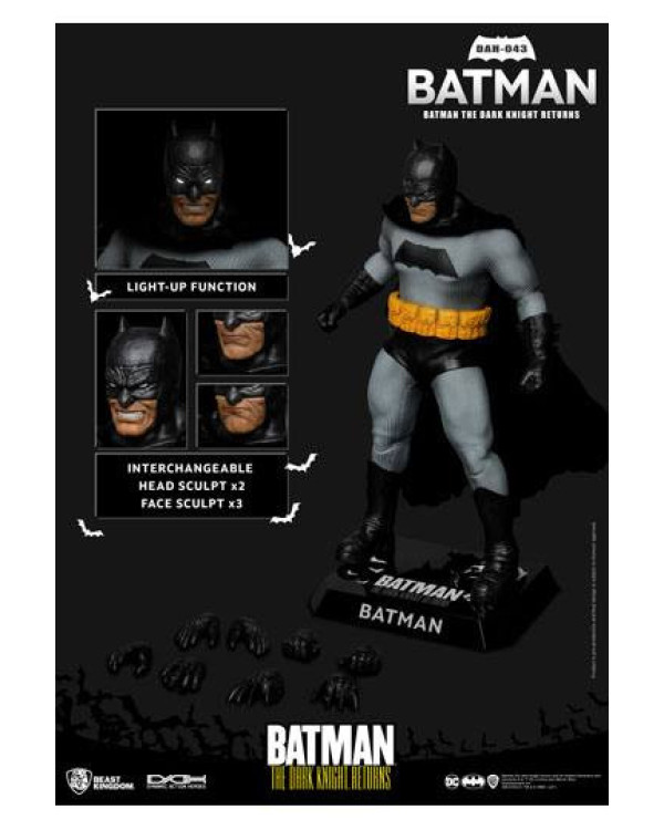 Figura Batman escala 1/9 con luz en los ojos de DC.ENVÍO GRATUITO!!