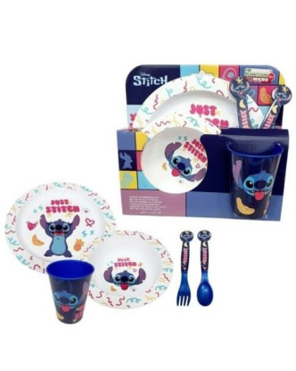 Set de vajilla infantil Stitch Disney >4 años.