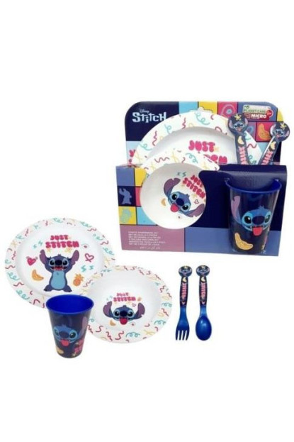 Set de vajilla infantil Stitch Disney >4 años.ENVÍO GRATIS!!