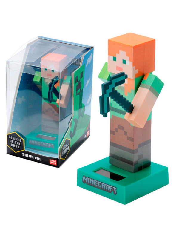 Muñeco Solar Alex Minecraft con envío gratis!!
