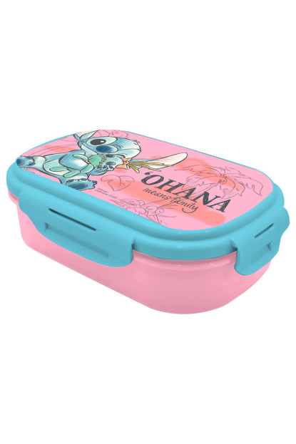 Sandwichera tupper + cubierto de Stitch Disney con ENVÍO GRATIS!!