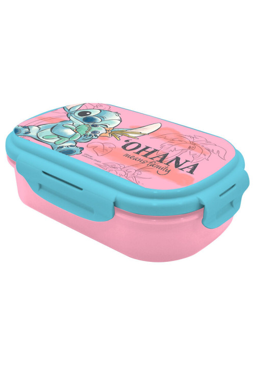 Sandwichera tupper + cubierto de Stitch Disney con ENVÍO GRATIS!!