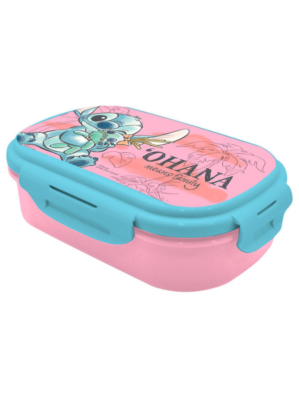 Sandwichera tupper + cubierto de Stitch Disney con ENVÍO GRATIS!!