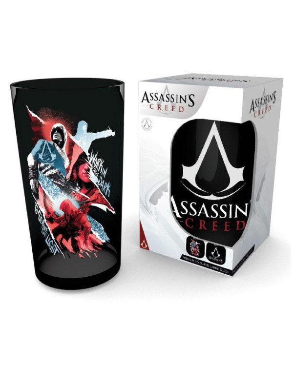 Vaso alto de cristal mate de Assassin´s Creed.ENVÍO GRATUITO!!