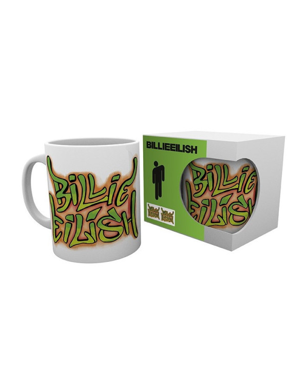 Taza cerámica logo cantante Billie Eilish.ENVÍO GRATUITO!!