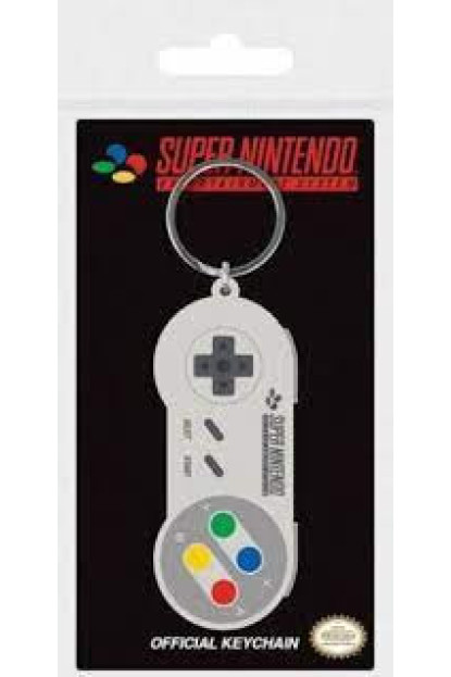 Llavero de caucho mando clásicos Super Nintendo