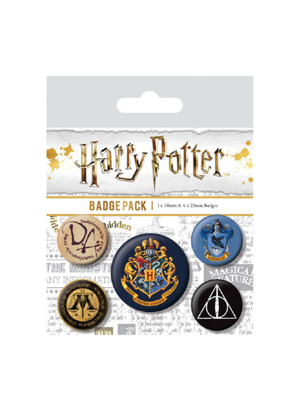 Pack de 5 chapas  de HARRY POTTER
