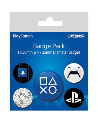 Pack de 5 chapas iconos PlayStation