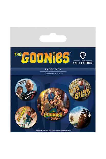 Pack de 5 chapas de LOS GOONIES