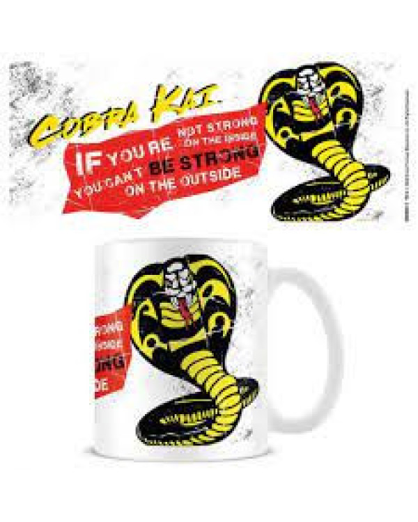 taza cerámica Cobra Kai de Karate Kid la saga continúa..ENVÍO GRATUITO!!